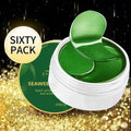 60Pcs Seaweed Hyaluronic Acid Eye Mask to Remove Dark Circles Collagen Eye Patch Facial Care Products
